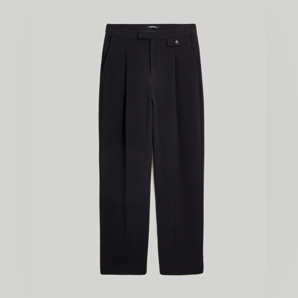 Madewell The Rosedale High-Rise Straight Pant in Crepe true black size 6 - Picture 4 of 9